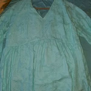 LB Tiffany blue dressy blouse
